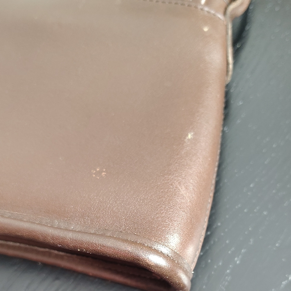 Vintage Coach 9049 Tango Leather Bag Mahogany Nickel Hardware Crossbody - Picture 12 of 15
